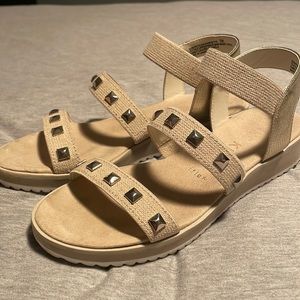 Studded Nude Strap Sandals